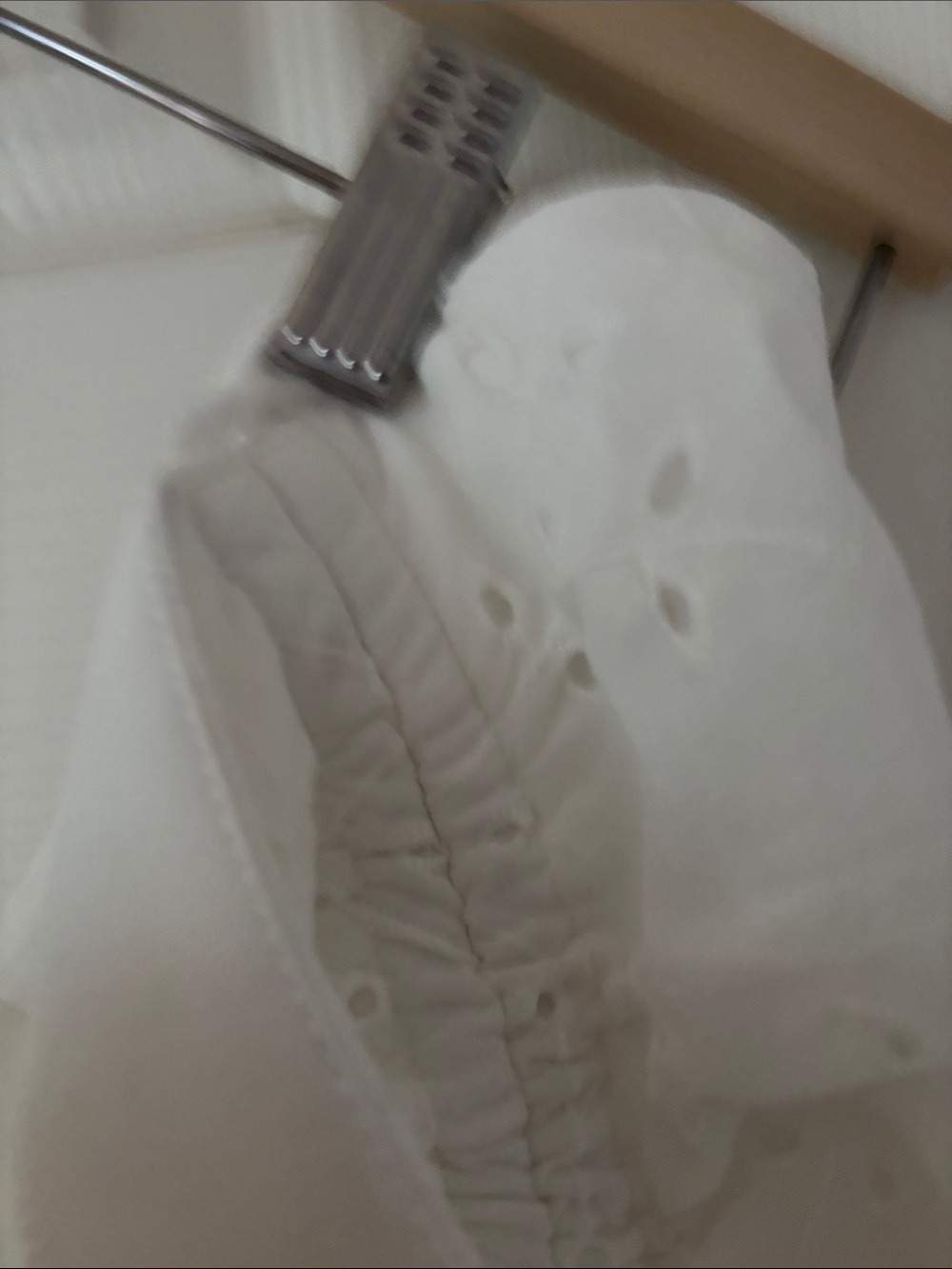 6. Adiva Eyelet White Tiered A-Line Skirt - Picture 4 of 13